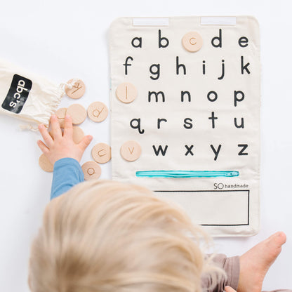 Alphabet Learning Toy: Montessori Letters Matching Game | Lowercase
