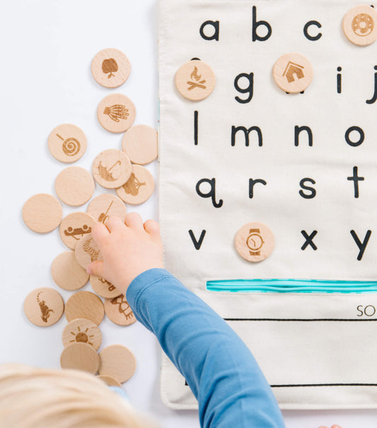 Alphabet Learning Toy: Montessori Letters Matching Game | Lowercase