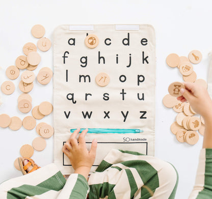 Alphabet Learning Toy: Montessori Letters Matching Game | Lowercase