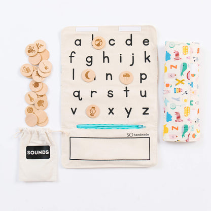 Alphabet Learning Toy: Montessori Letters Matching Game | Lowercase
