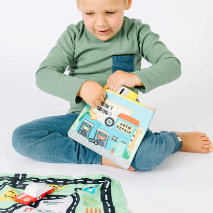 Toddler Toy Car Mat & Pouch: All-in-one Travel Entertainment!