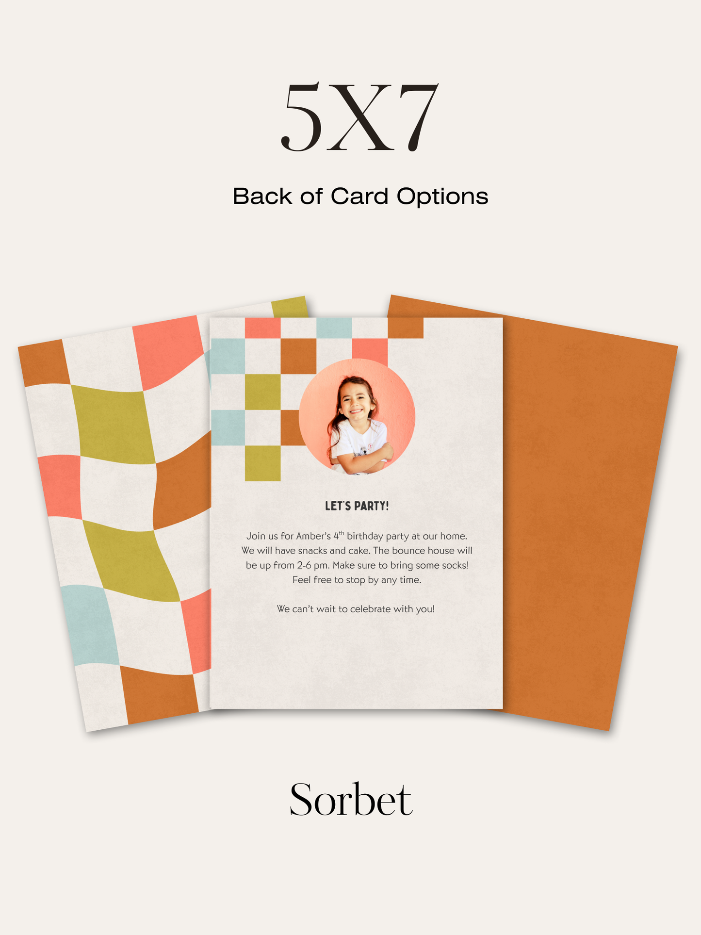 Checkered Invitation Suite | Personalized Digital Download