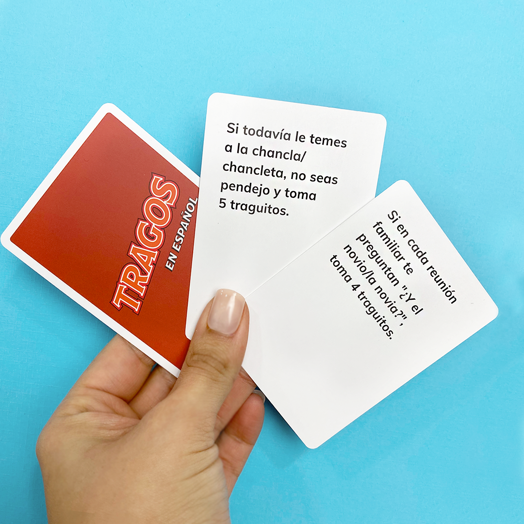Tragos Original Party Card Game en Espanol
