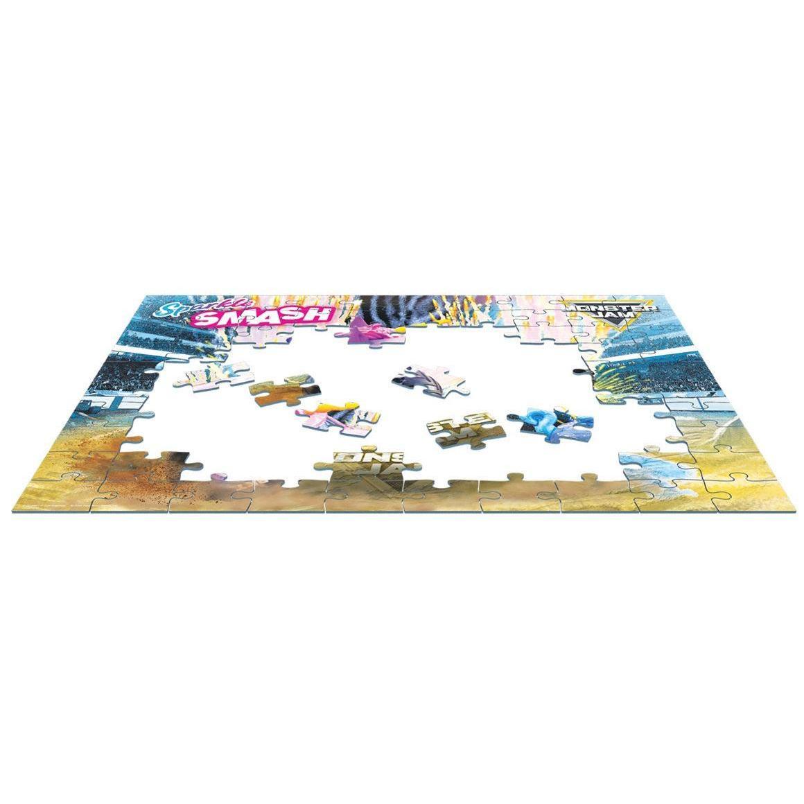 Sparkle Smash Monster Jam Lunch Bag & 100 Piece Jigsaw Puzzle Eurographics