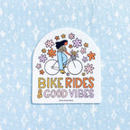 Bike Rides and Good Vibes Vinyl Decal Sticker
