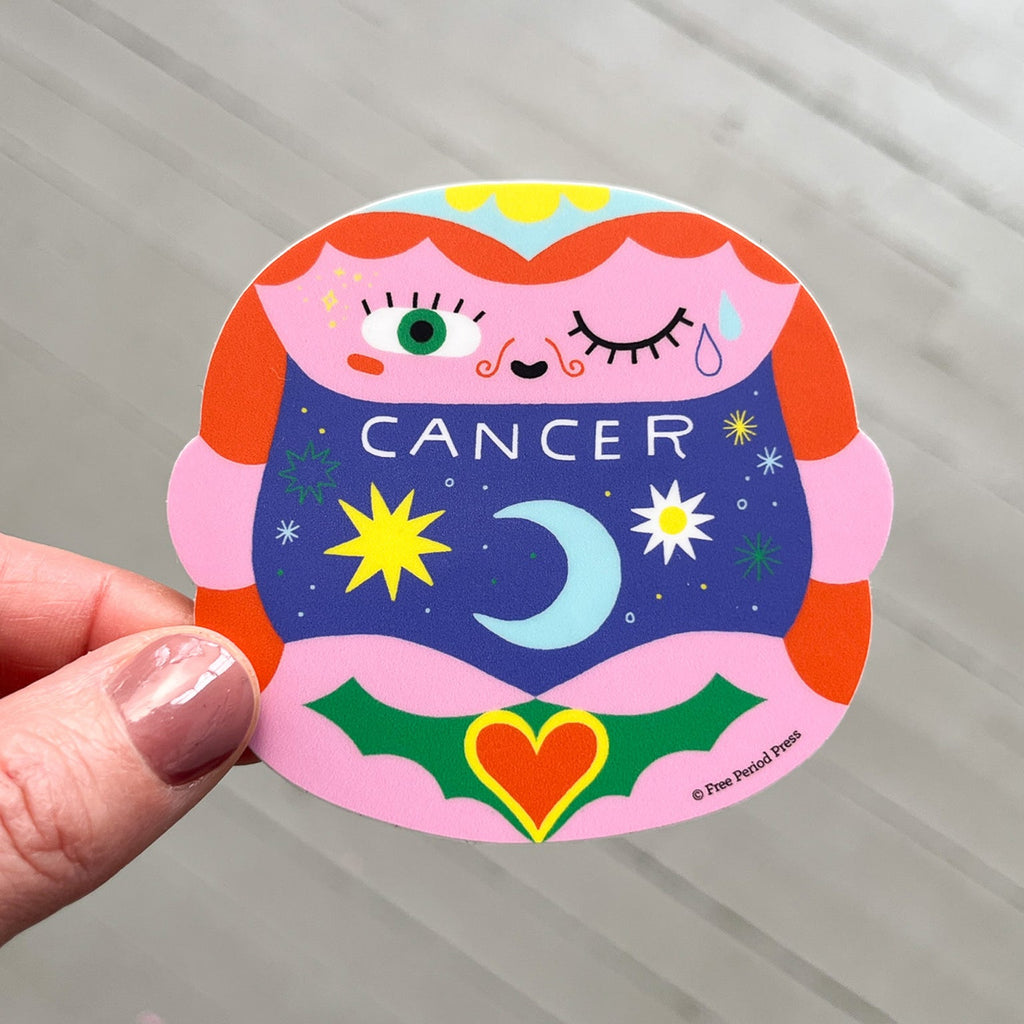 Cancer Zodiac Vinyl Decal Sticker | Dreamy Crab