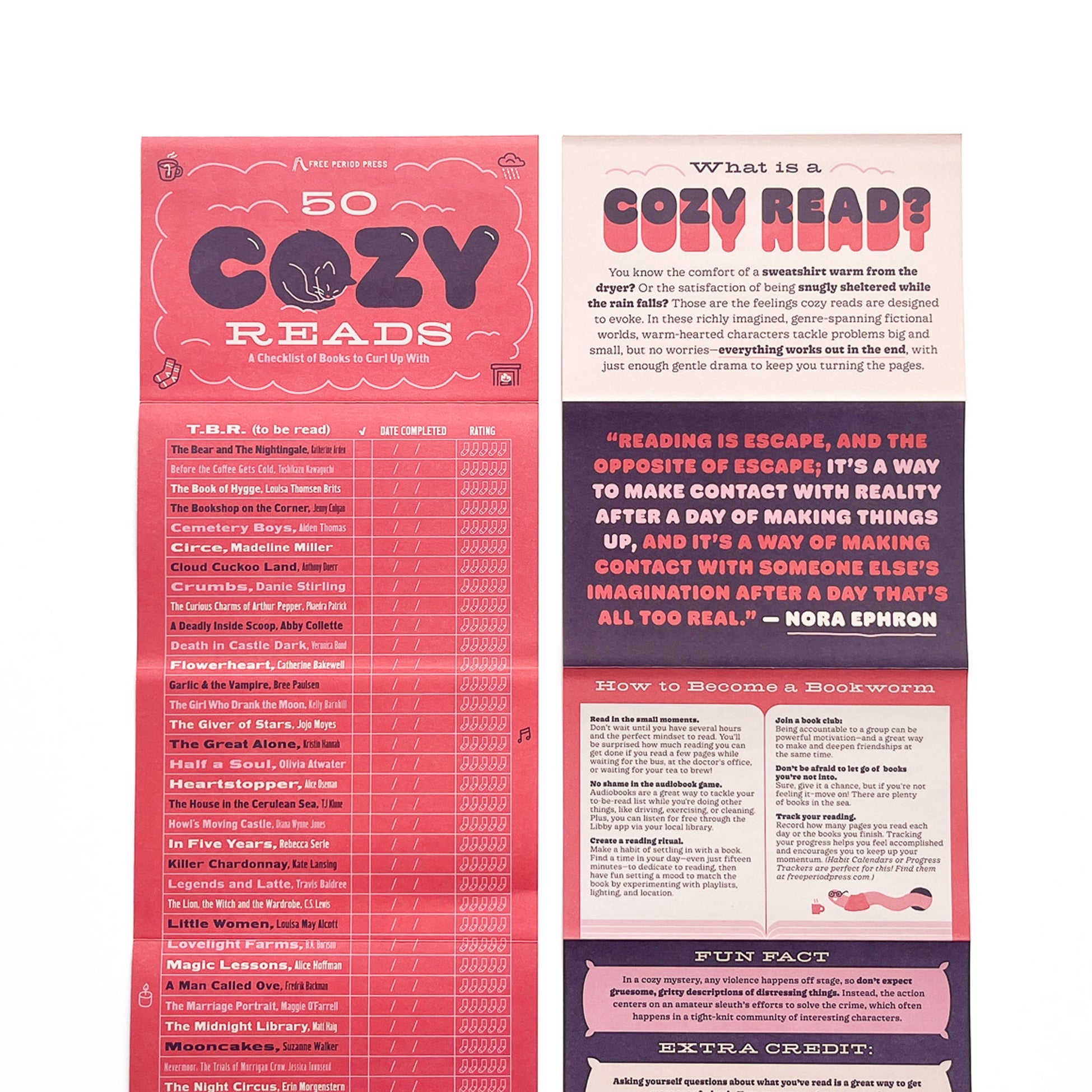 50 Cozy Reads: A Checklist of Books to Curl Up With