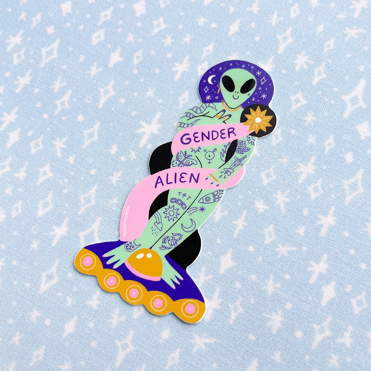 Gender Alien Vinyl Decal Sticker