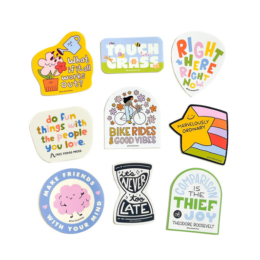 Gentle Nudge Sticker Pack 9 Vinyl Decal Stickers
