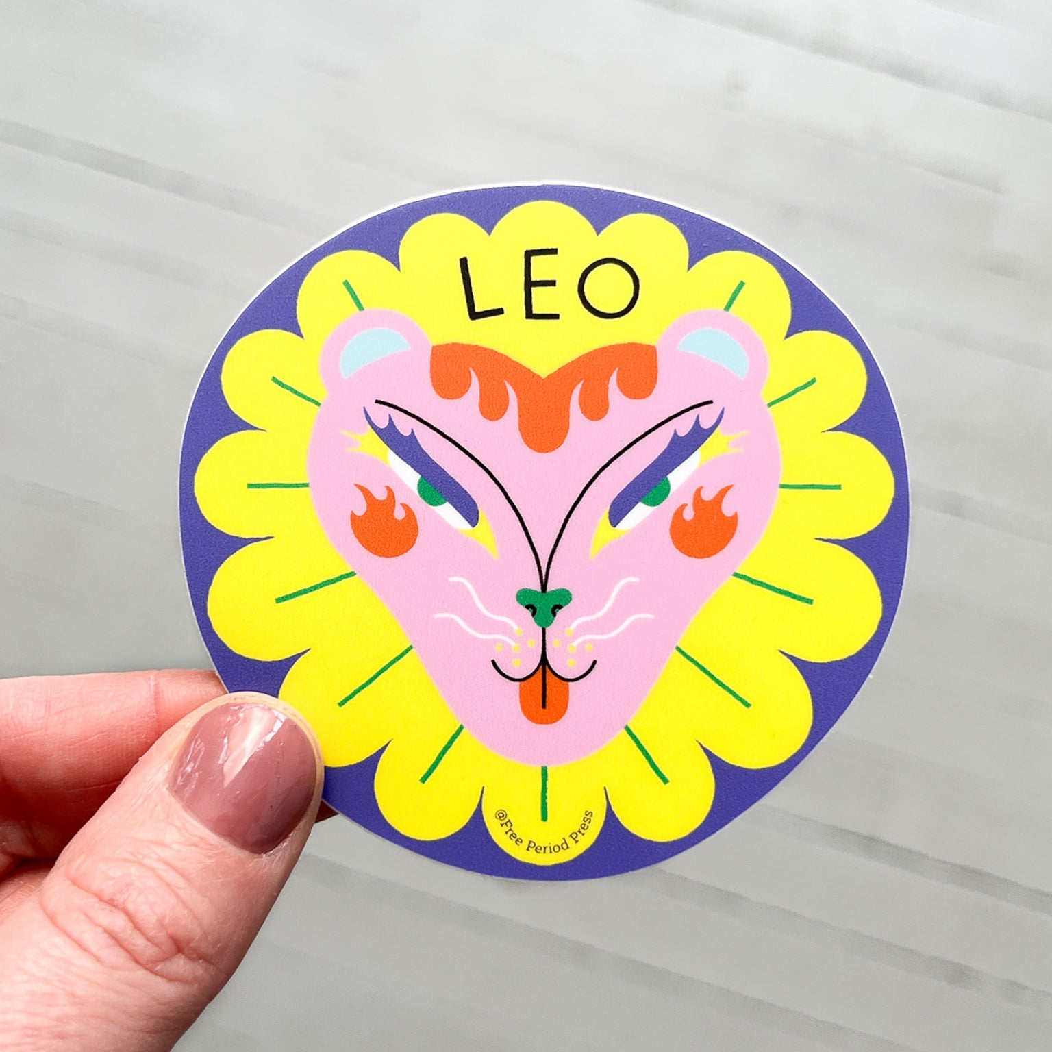 Leo Zodiac Vinyl Decal Sticker | Radiant Lion