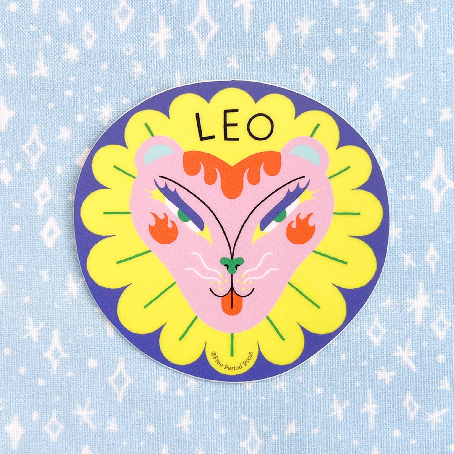 Leo Zodiac Vinyl Decal Sticker | Radiant Lion