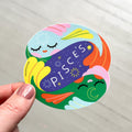 Pisces Zodiac Vinyl Decal Sticker | Soft & Dreamy Fish