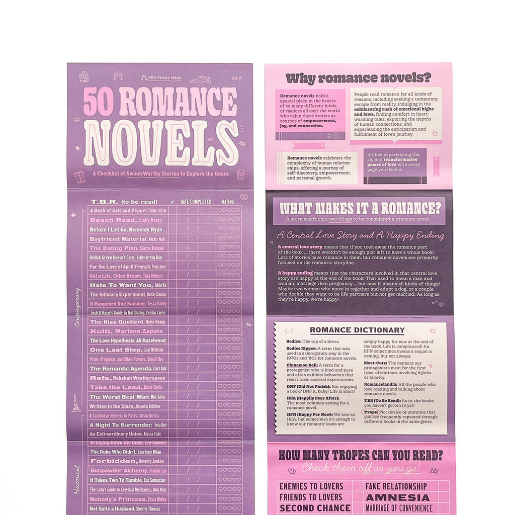 50 Romance Novels: A Checklist of Swoon-Worthy Stories to Explore the Genre