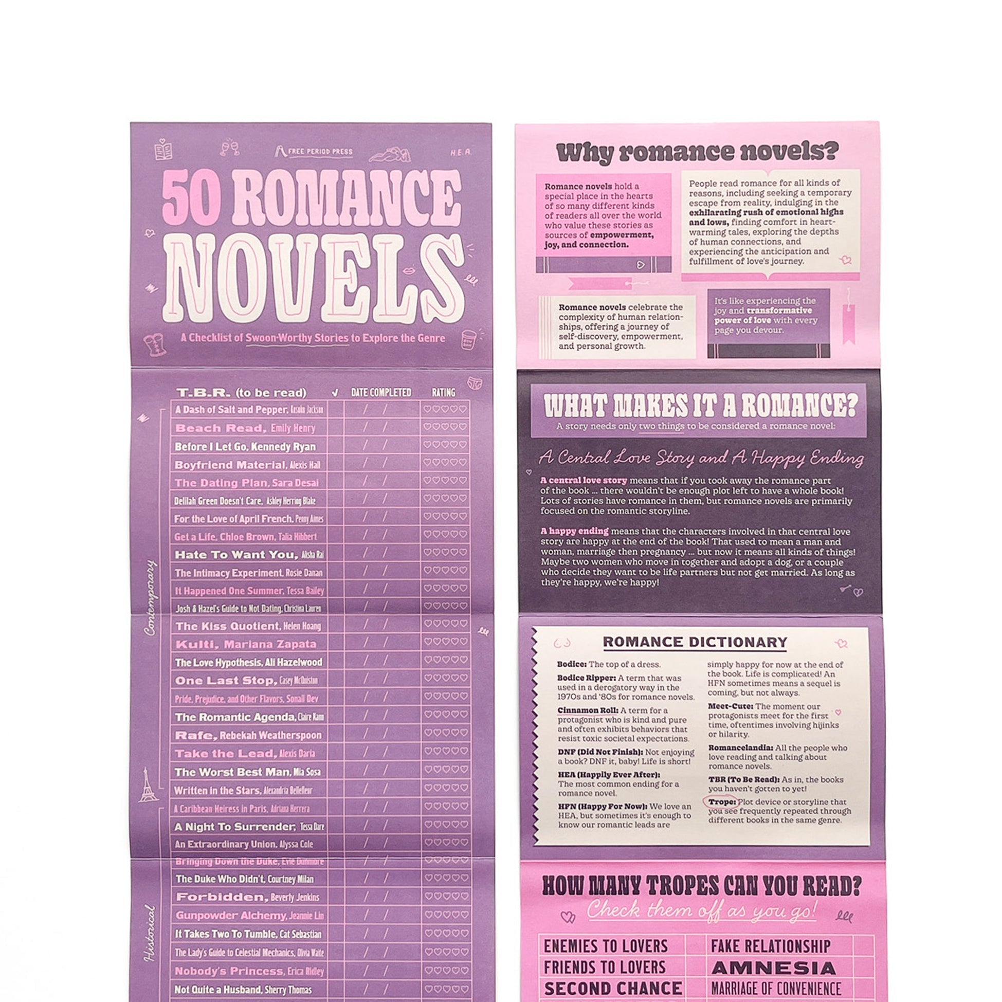 50 Romance Novels: A Checklist of Swoon-Worthy Stories to Explore the Genre