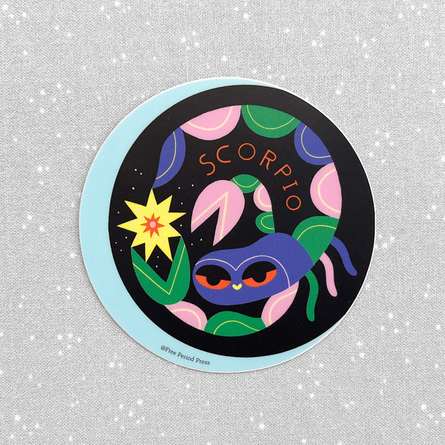 Scorpio Zodiac Vinyl Decal Sticker | Intense & Mysterious Scorpion