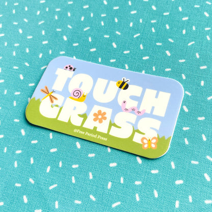 Touch Grass Vinyl Decal Sticker