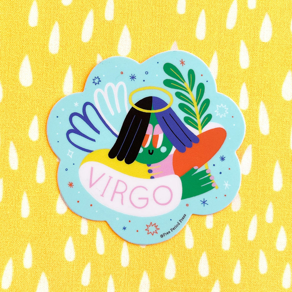 Virgo Zodiac Vinyl Decal Sticker | Calm & Organized