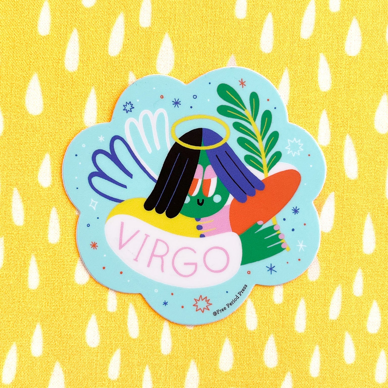 Virgo Zodiac Vinyl Decal Sticker | Calm & Organized