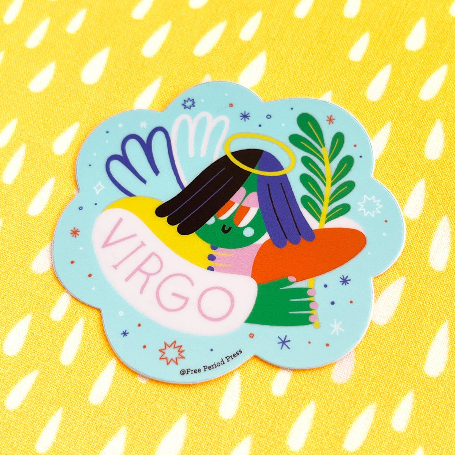 Virgo Zodiac Vinyl Decal Sticker | Calm & Organized