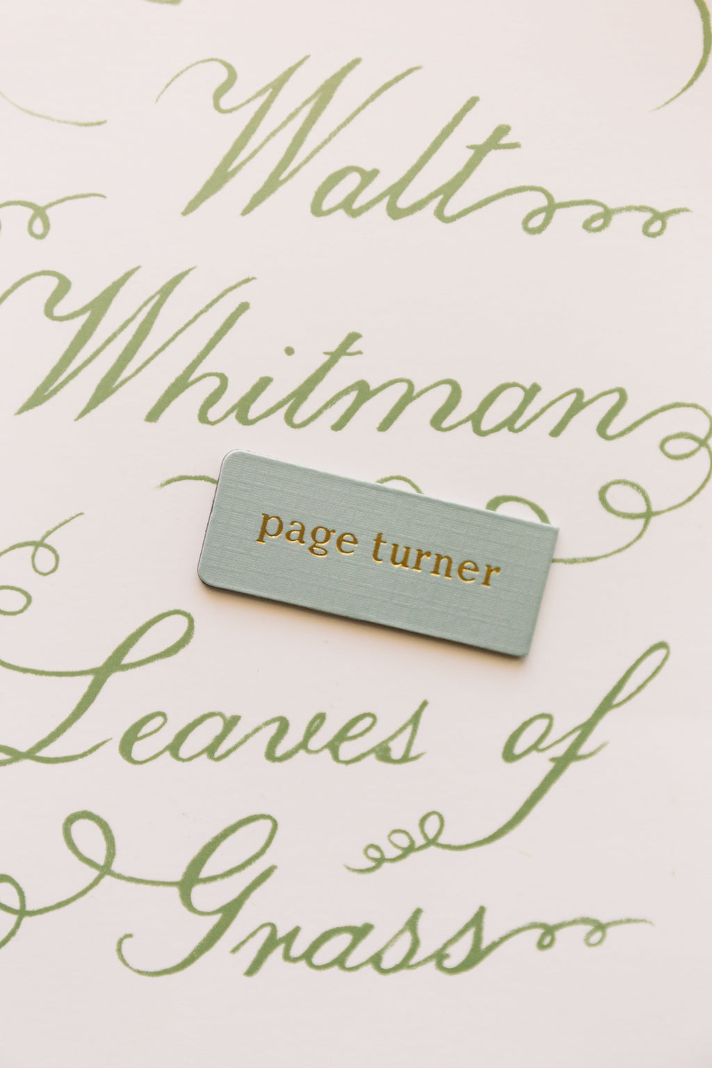 Page Turner Foil Embossed Magnetic Bookmark