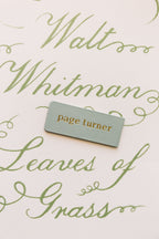 Page Turner Foil Embossed Magnetic Bookmark