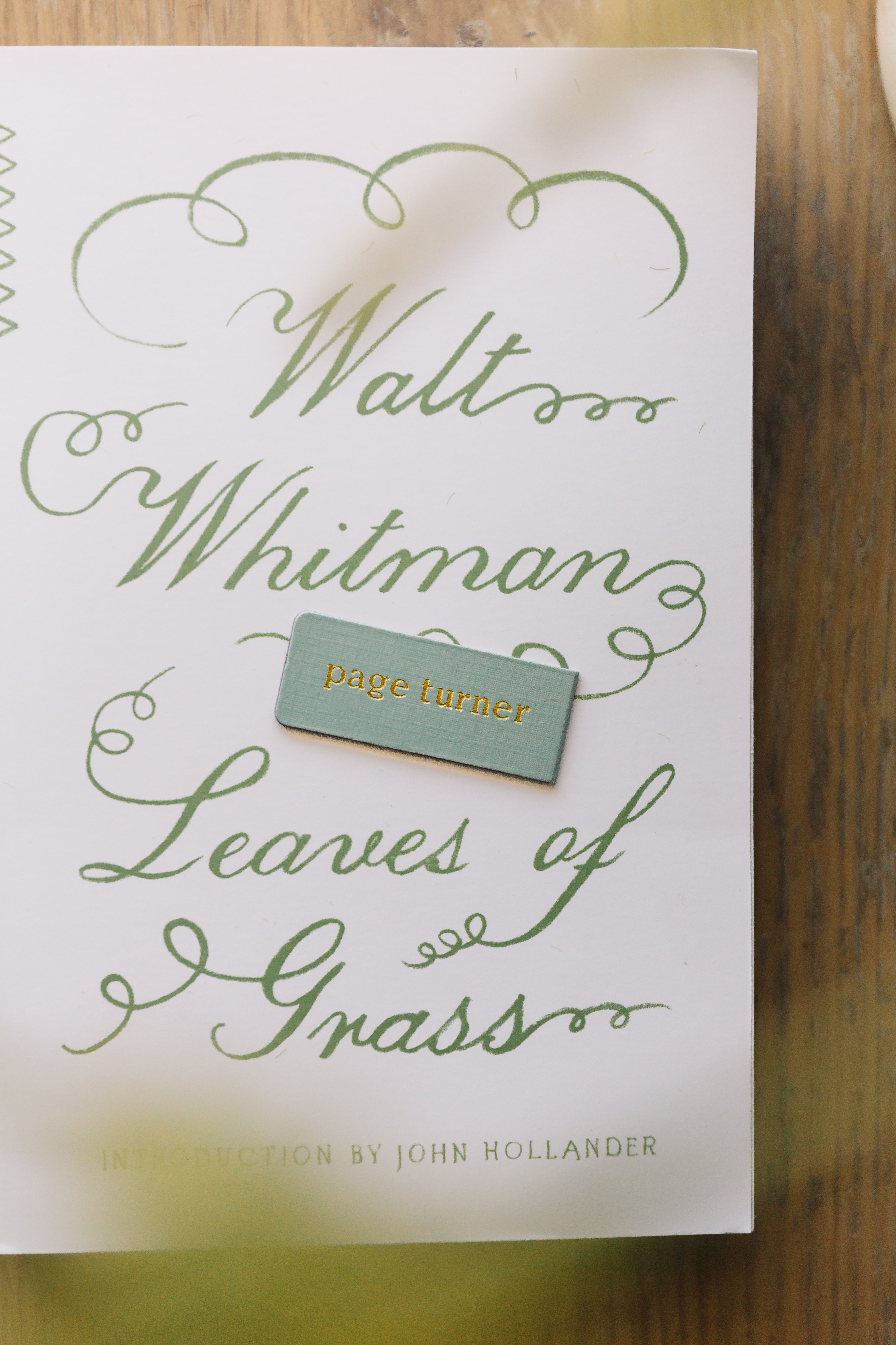 Page Turner Foil Embossed Magnetic Bookmark