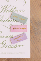 Favorite Spot Foil Embossed Magnetic Bookmark