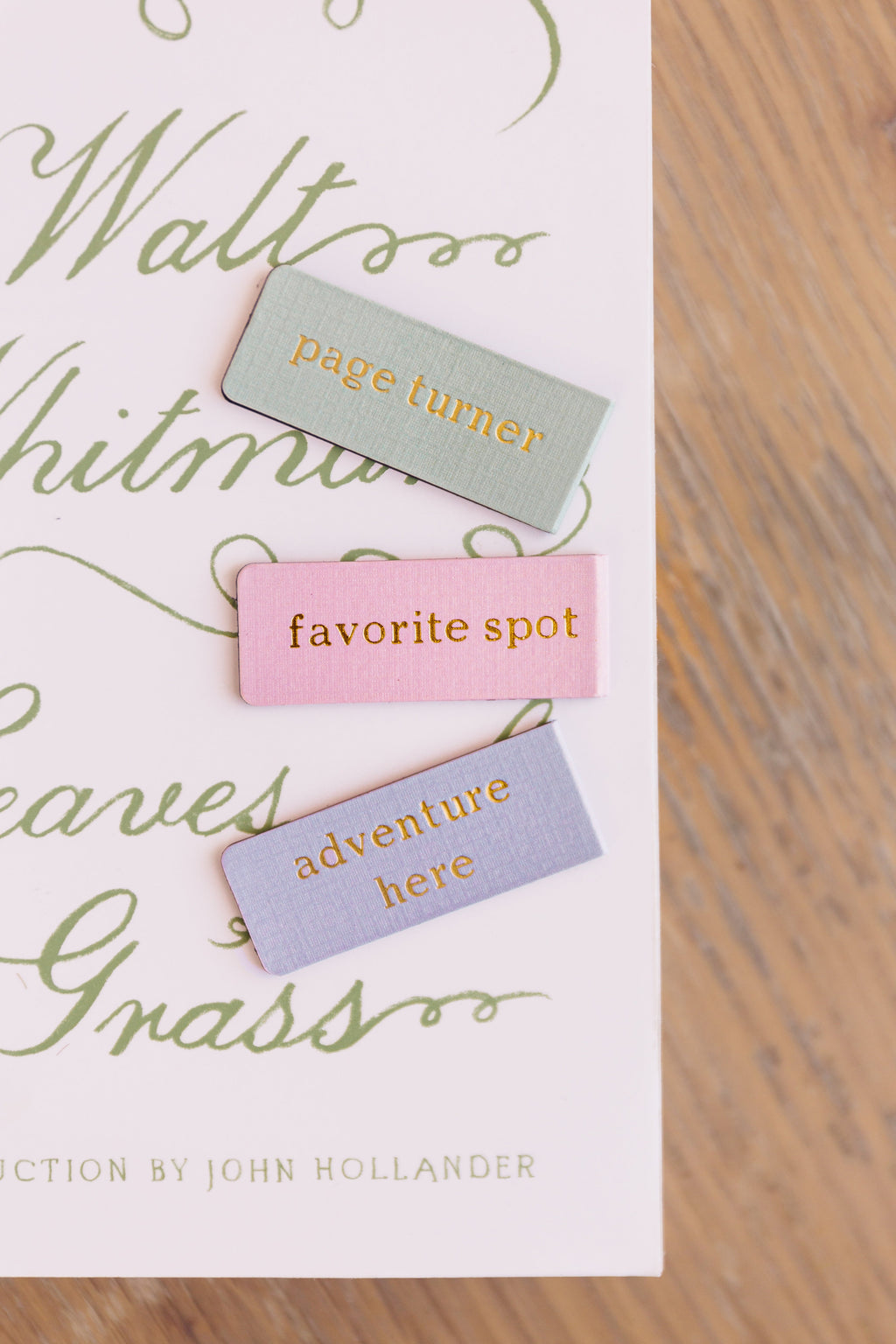 Adventure Here Embossed Magnetic Bookmark