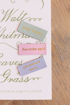 Adventure Here Embossed Magnetic Bookmark