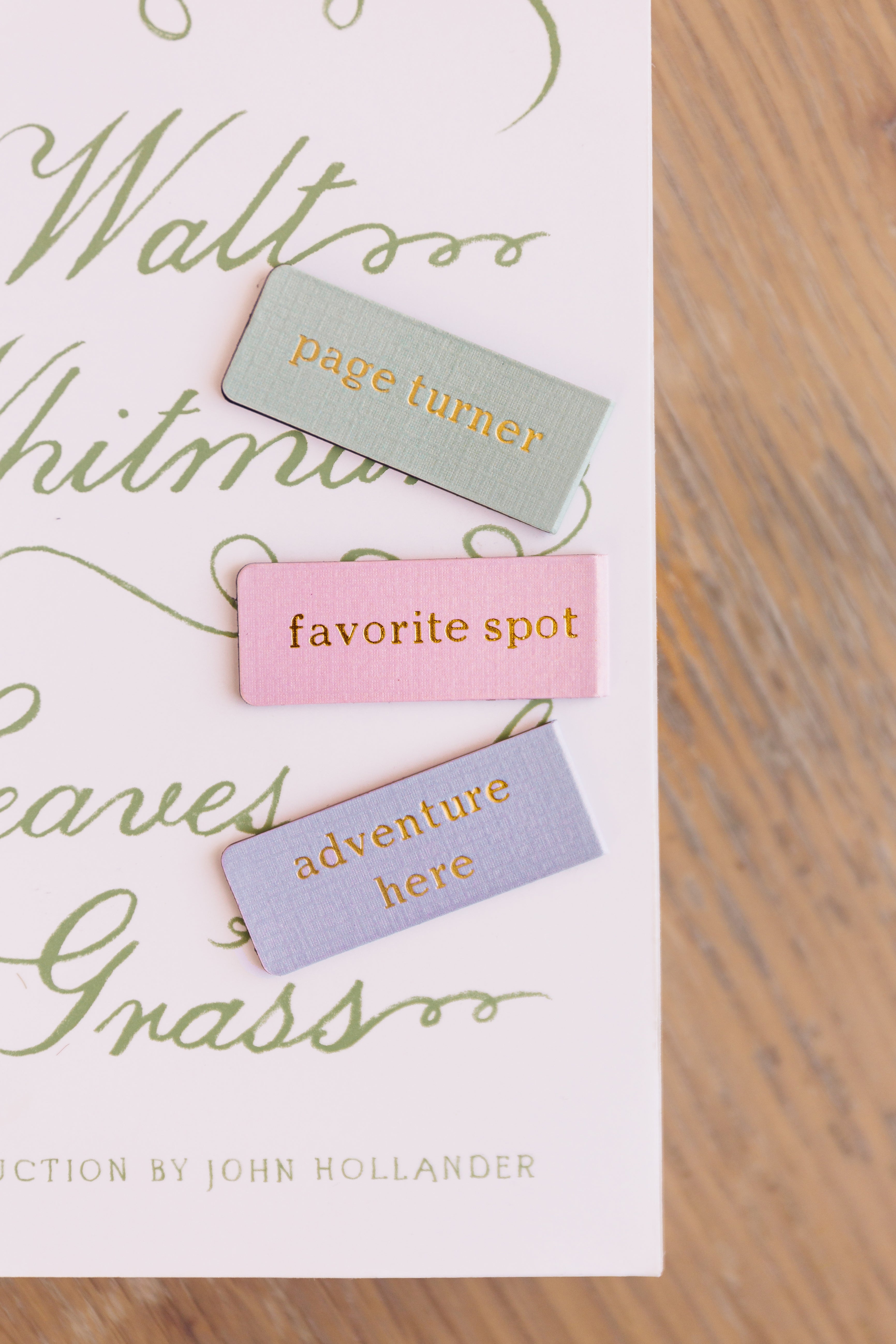 Adventure Here Embossed Magnetic Bookmark