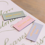 Adventure Here Embossed Magnetic Bookmark