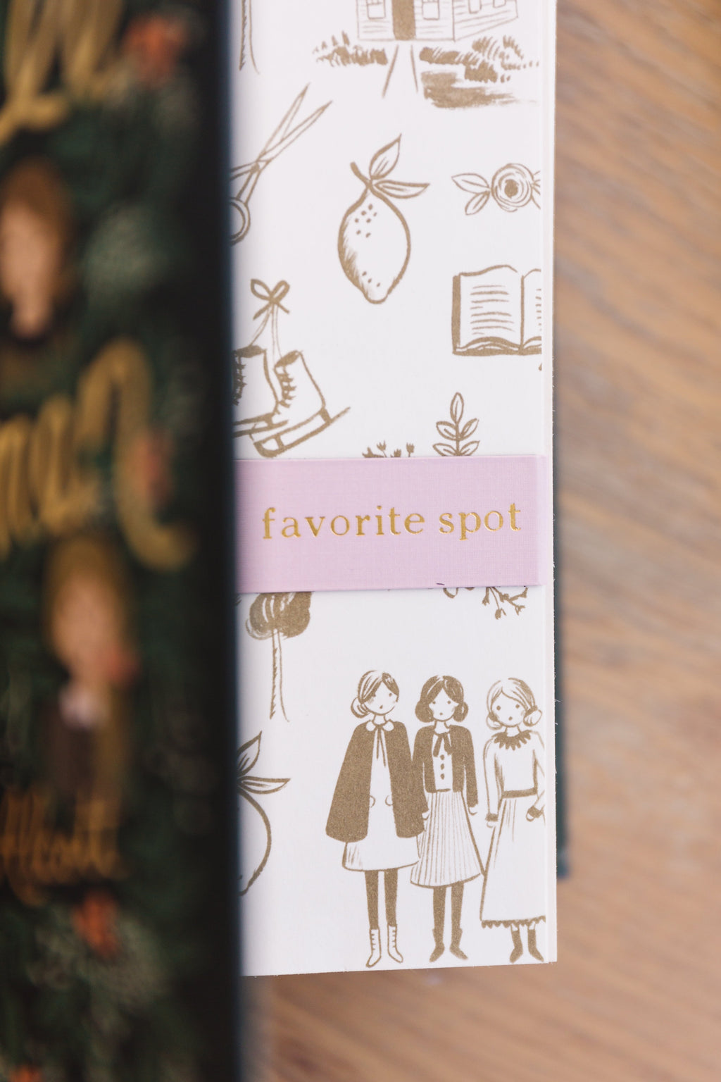 Gold Vintage Bow Foil Embossed Magnetic Bookmark