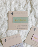 Page Turner Foil Embossed Magnetic Bookmark