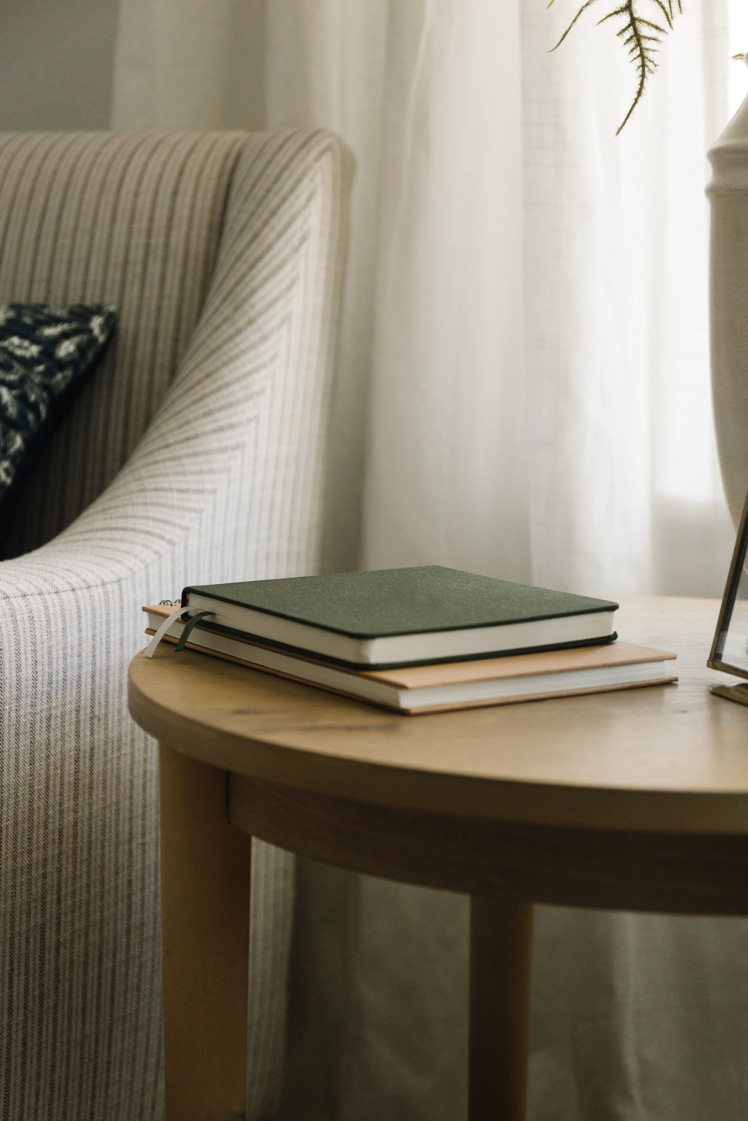 Blank Square Linen Notebook
