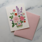 ROSE AND LAVENDER | Thank You Card