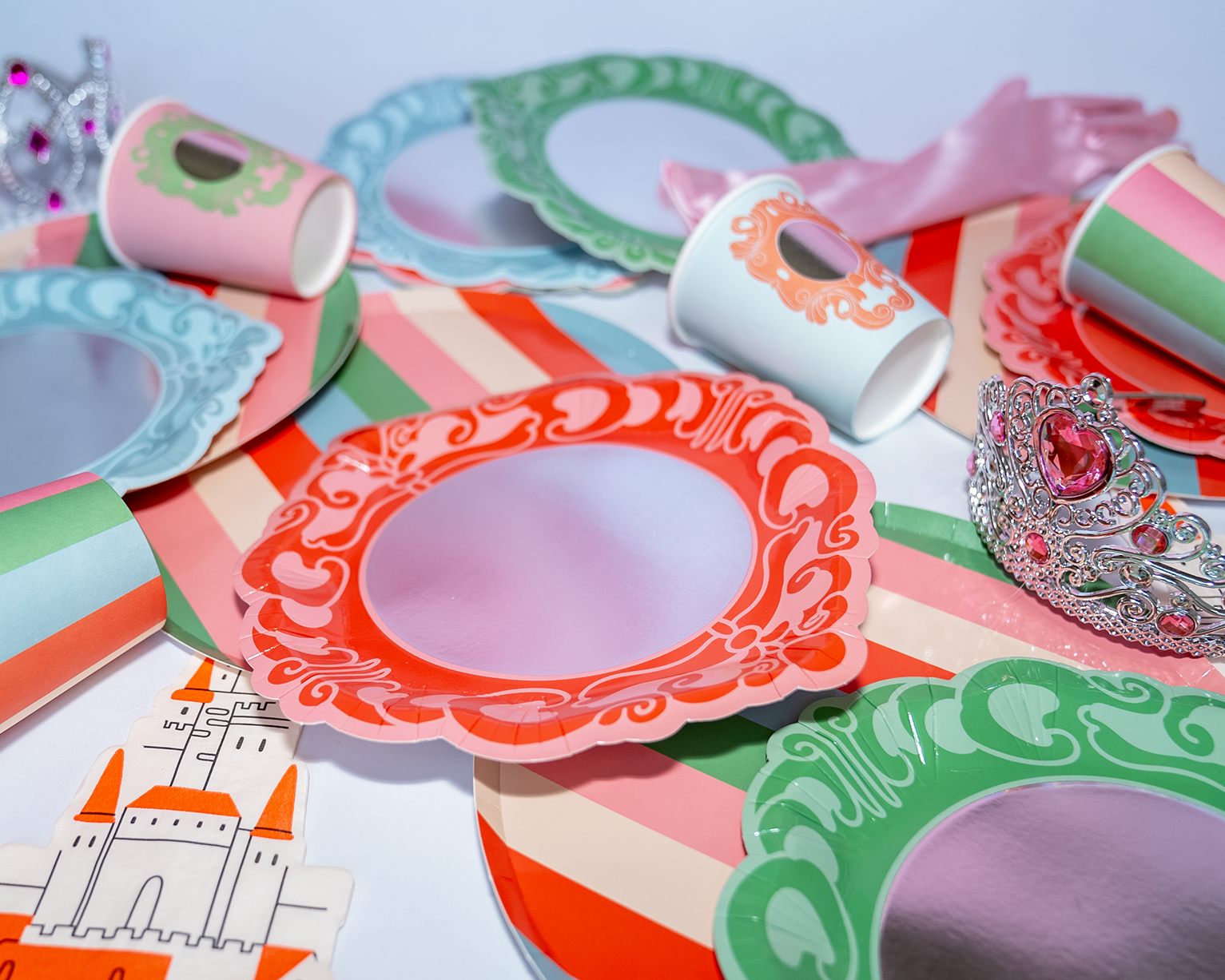 Mirror Mirror Princess Party Dessert Plates (x 12)