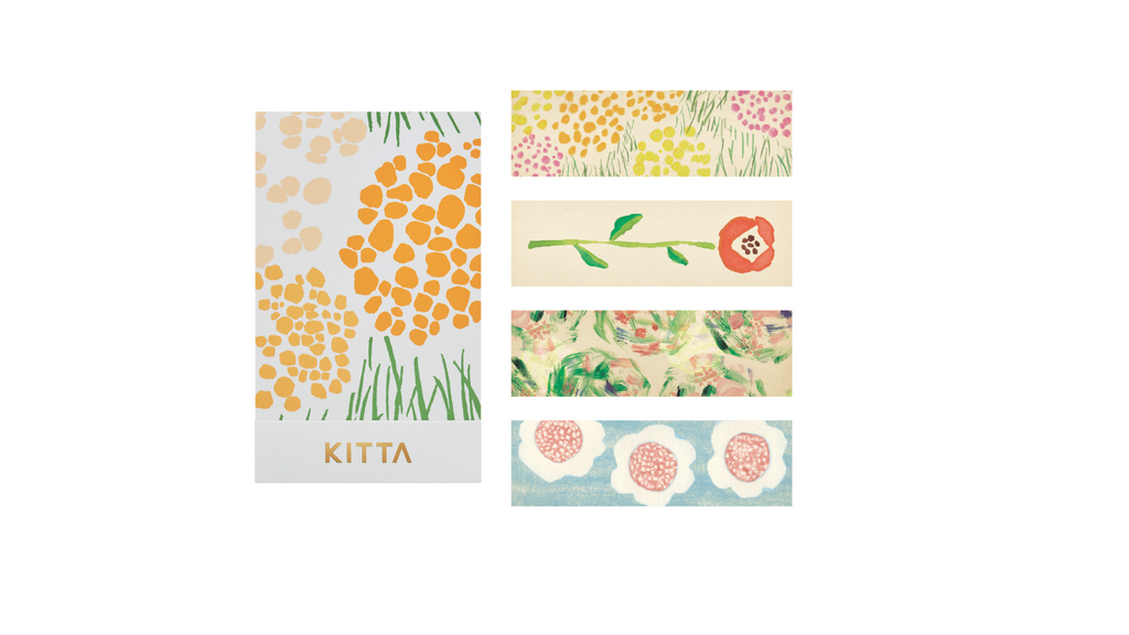 KITTA WASHI Pre-cut Decorative Tape - Basic / Flower 2
