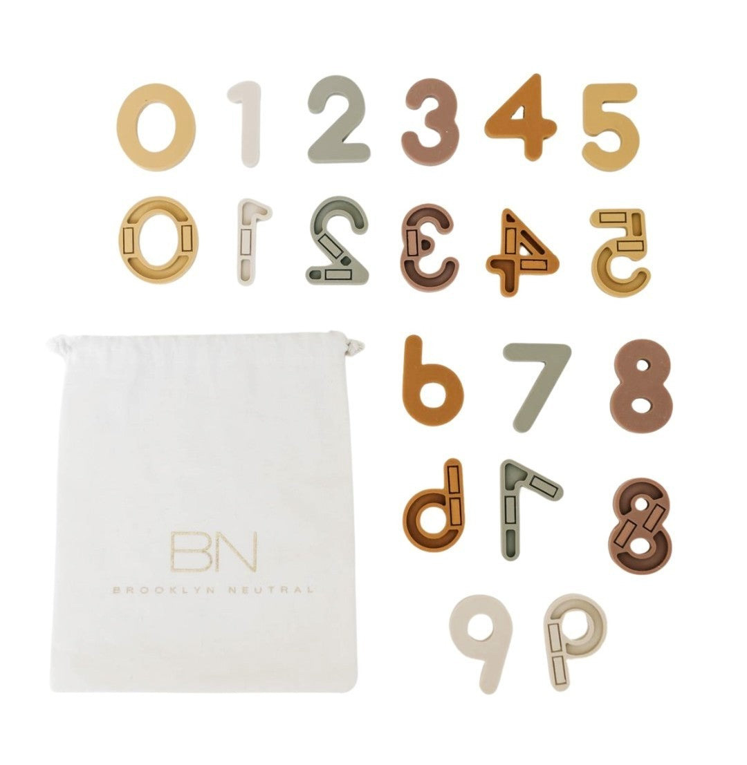 Silicone Magnetic Numbers 20 Piece Playset