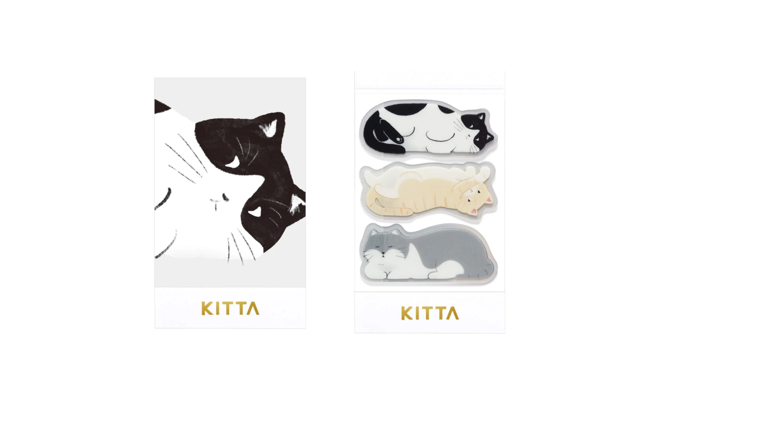 KITTA WASHI Pre-cut Decorative Tape - Clear/Cat