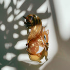 Velvet Claws Squirrel Holding Acorn Hair Claw