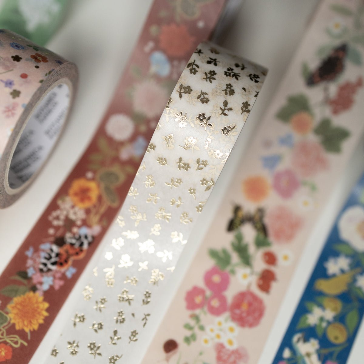 PETITE GOLD FLORA | Washi Tape