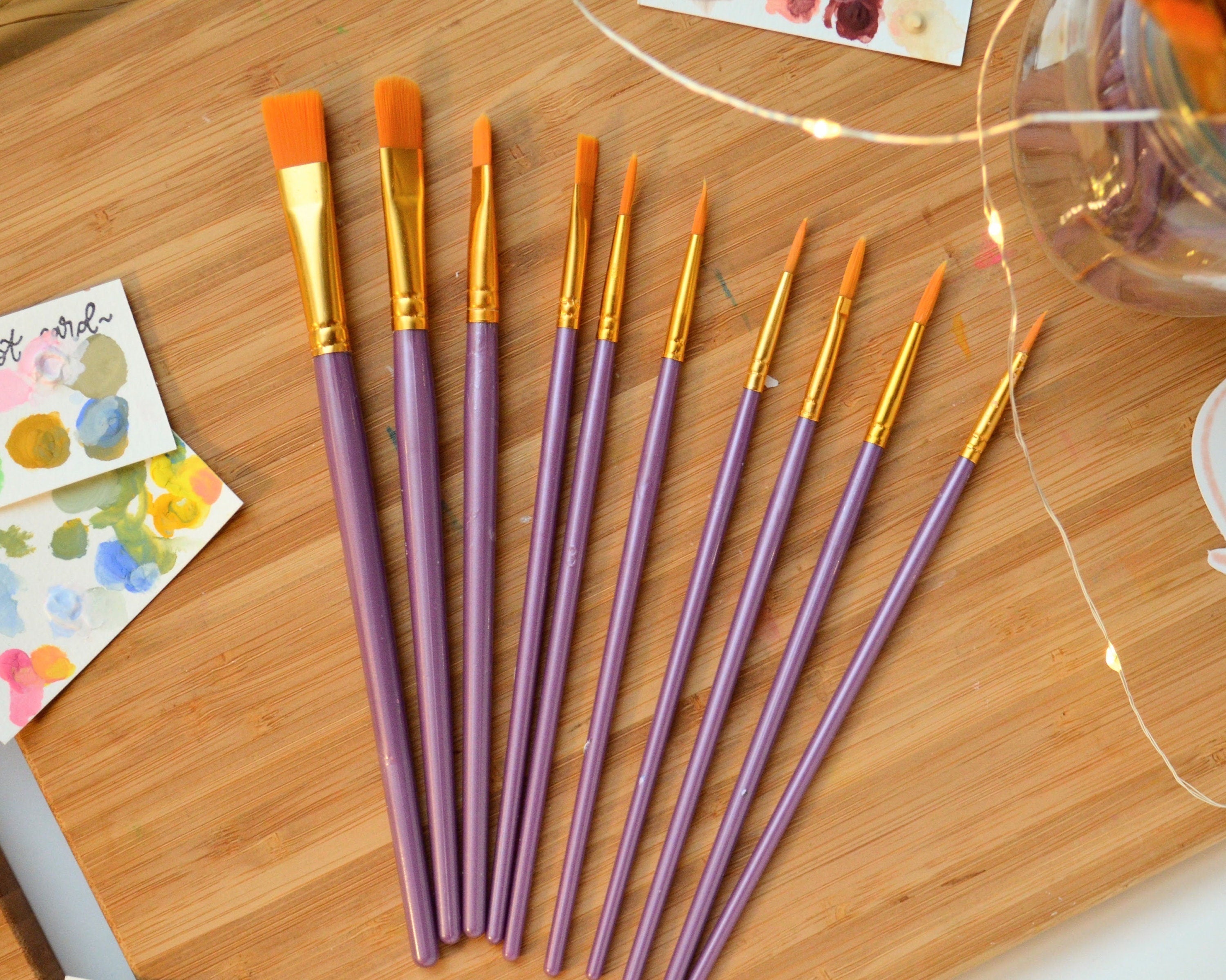 Lavender Chai Paintbrush Set 10