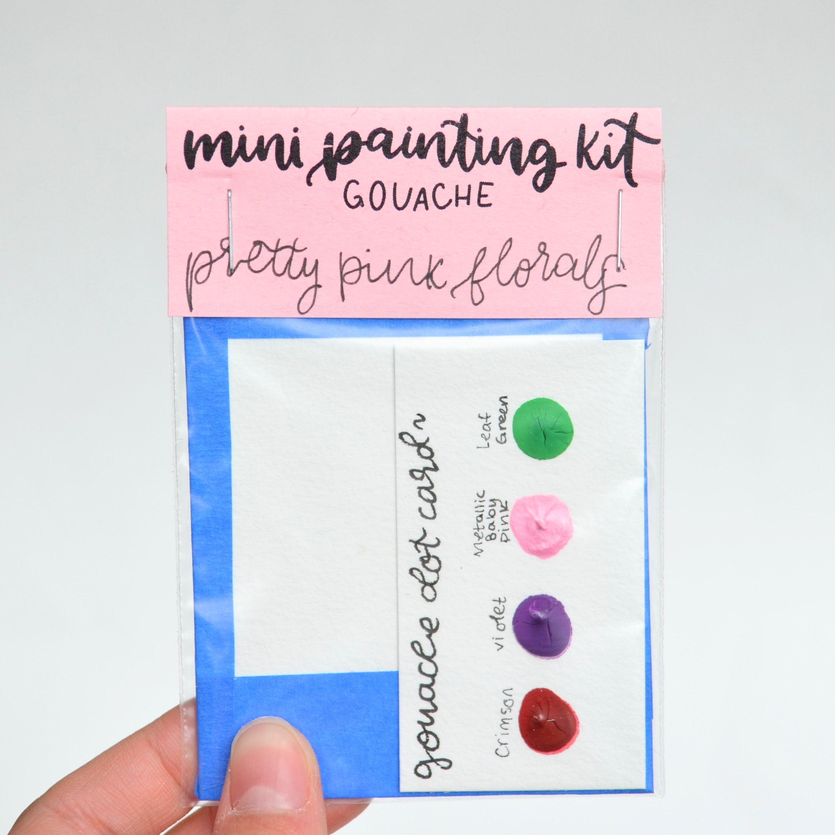 Mini Painting Kit- Pretty Pink Florals