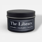 The Library 4oz Candle - Old Books + Eucalyptus + Lavender