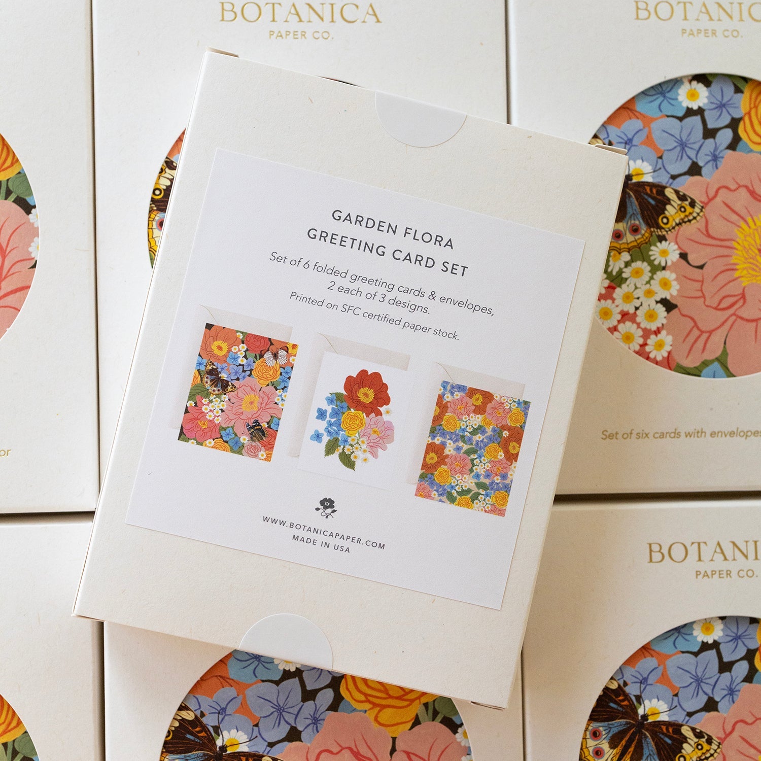 GARDEN FLORA, GREETING CARD SET