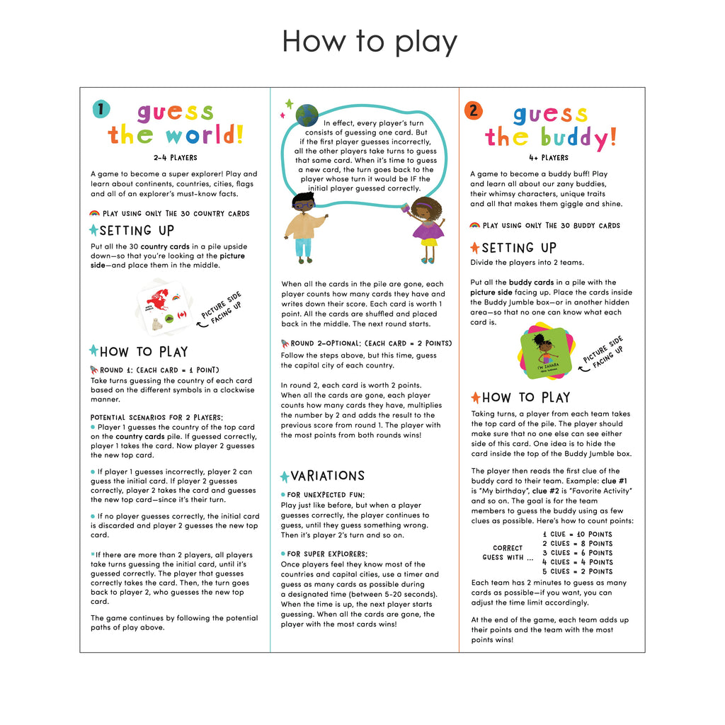 Buddy Jumble | Geography Card Game