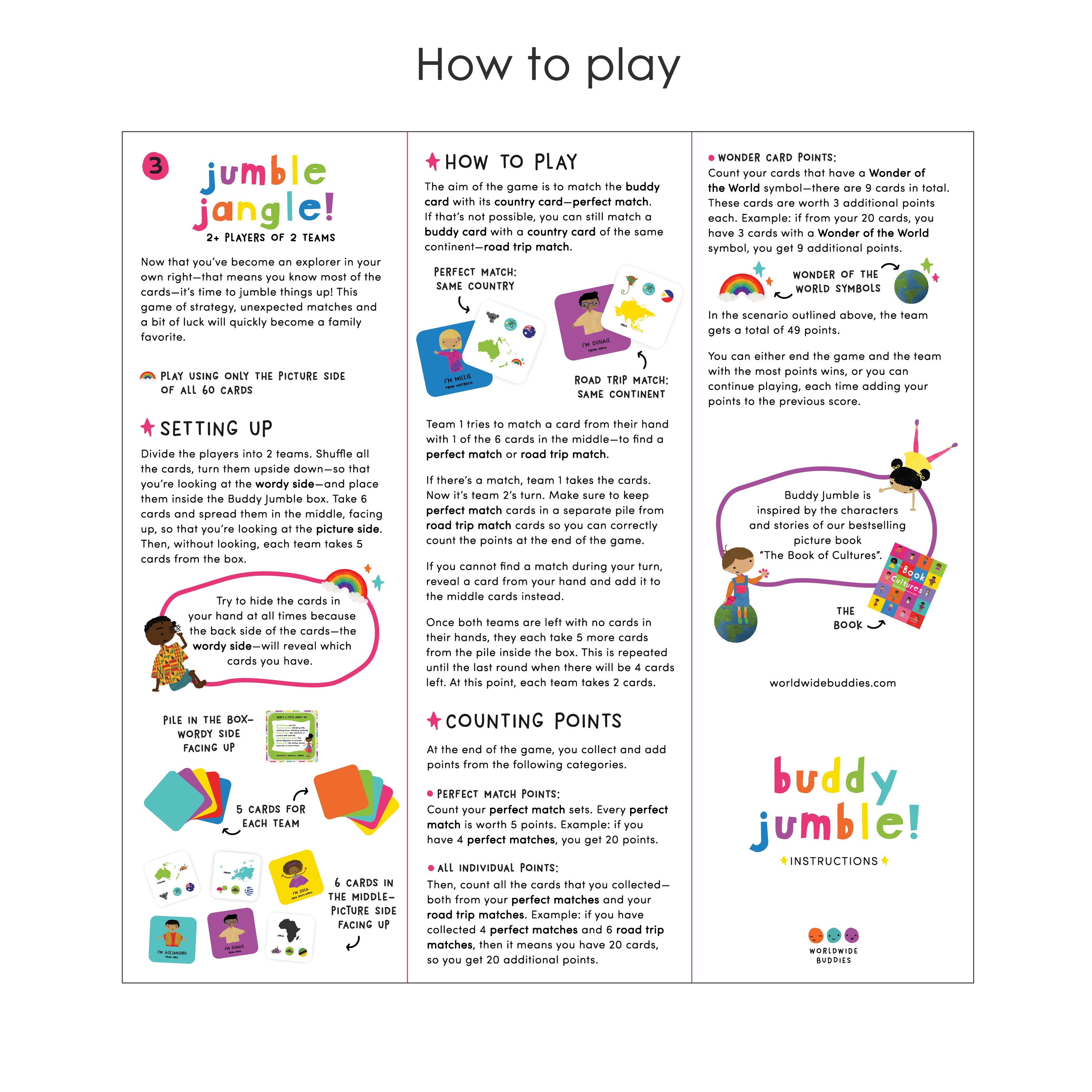 Buddy Jumble | Geography Card Game