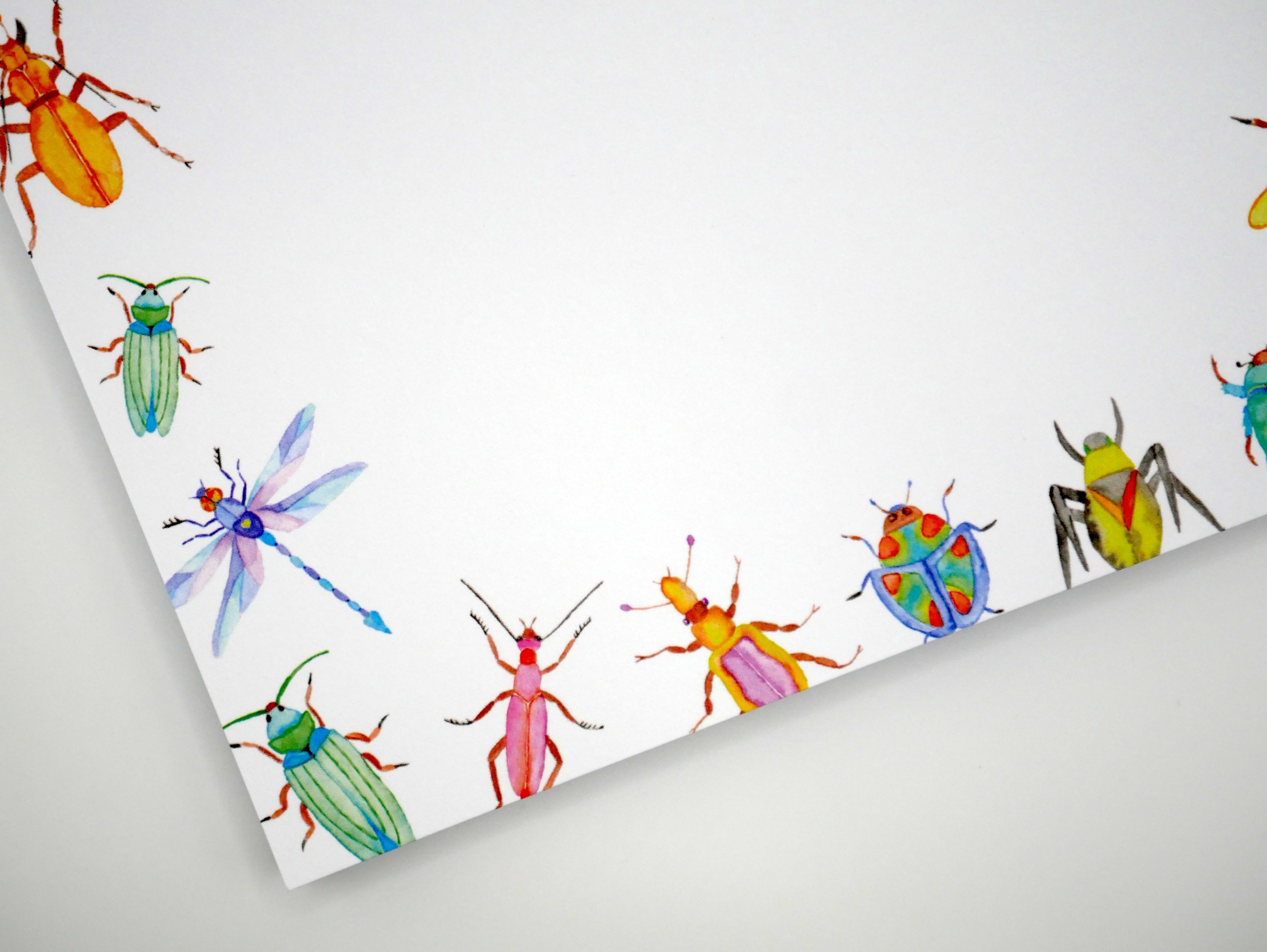 Artsy, Colorful Bugs & Insects 5x7" Notepad