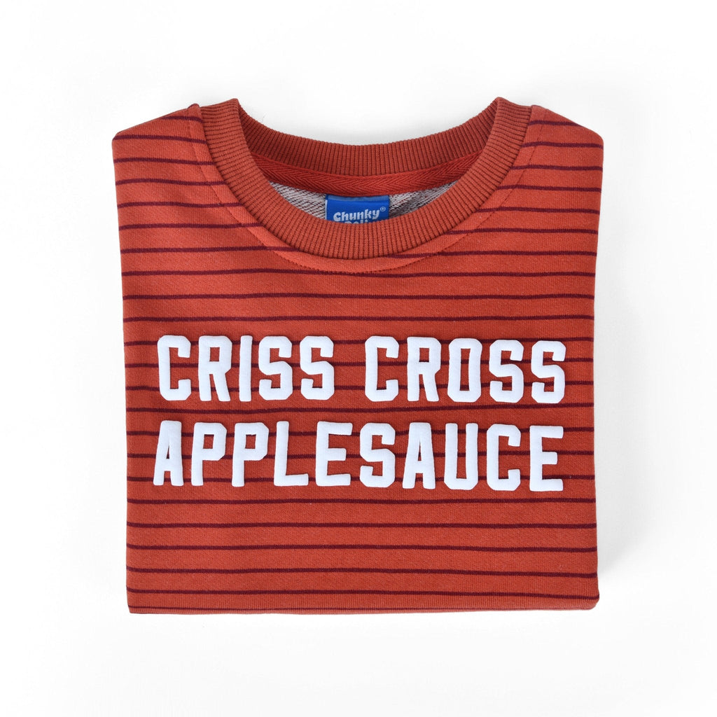 Criss Cross Applesauce Kids Crewneck Sweater