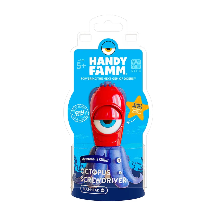 "Ollie" Octopus Kid's Starter Flathead Screwdriver